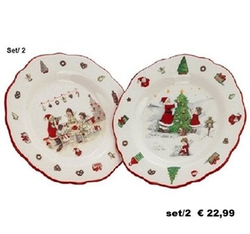 Kerstservies Xmas serviesgoed by Total-Luxury, Verzenden, Keramiek, Overige typen, Nieuw