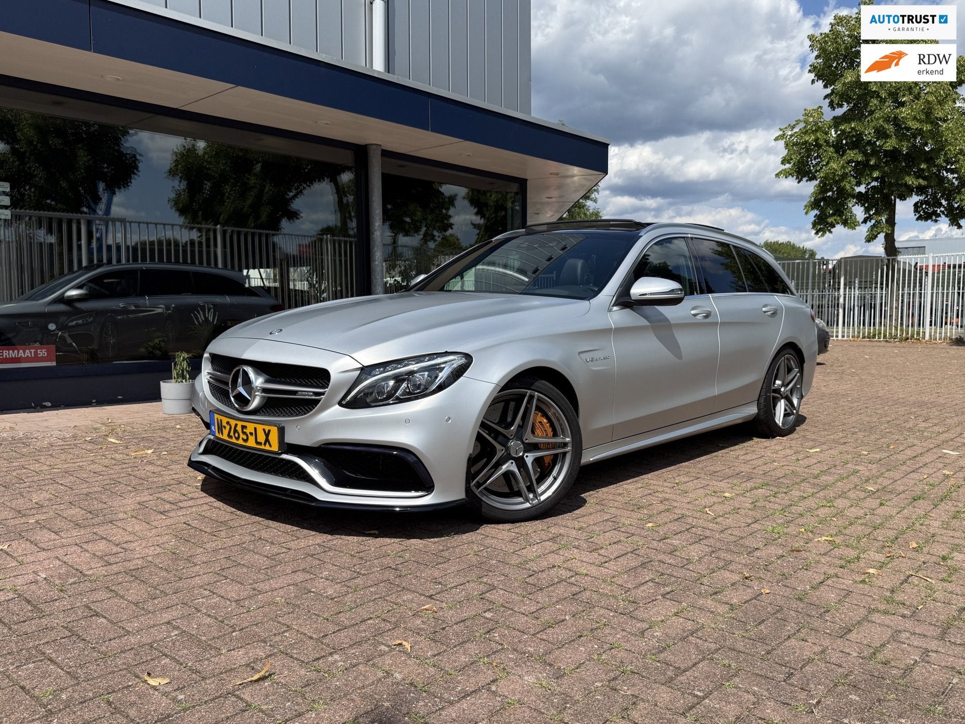 Mercedes-Benz C-klasse Estate AMG 63 S Edition 1 |PANO|HUD, Auto's, Automaat, Achterwielaandrijving, Gebruikt, Leder