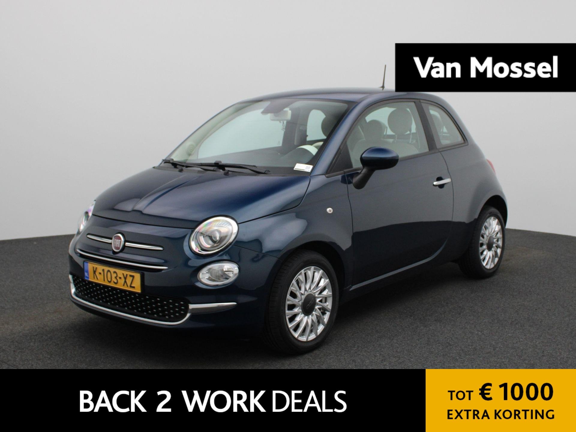 Fiat 500 1.0 Hybrid Lounge | PARKEERSENSOREN | CRUISE CONTRO, 12 maanden, Stof, Euro 6, Origineel Nederlands