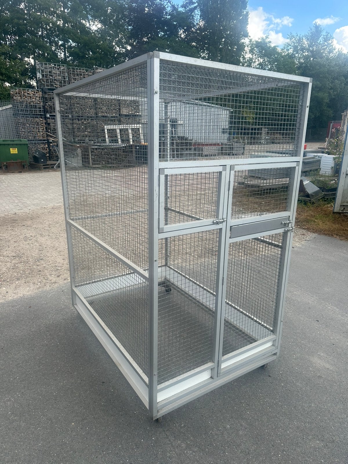 Voilere vogelkooi papegaai, Ophalen, Gebruikt, Metaal, Vogelkooi