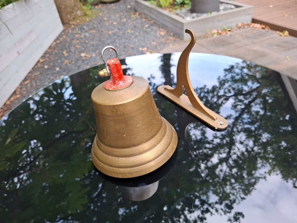 Zware Antieke / Vintage Messing Scheepsbel, Ophalen, Koper