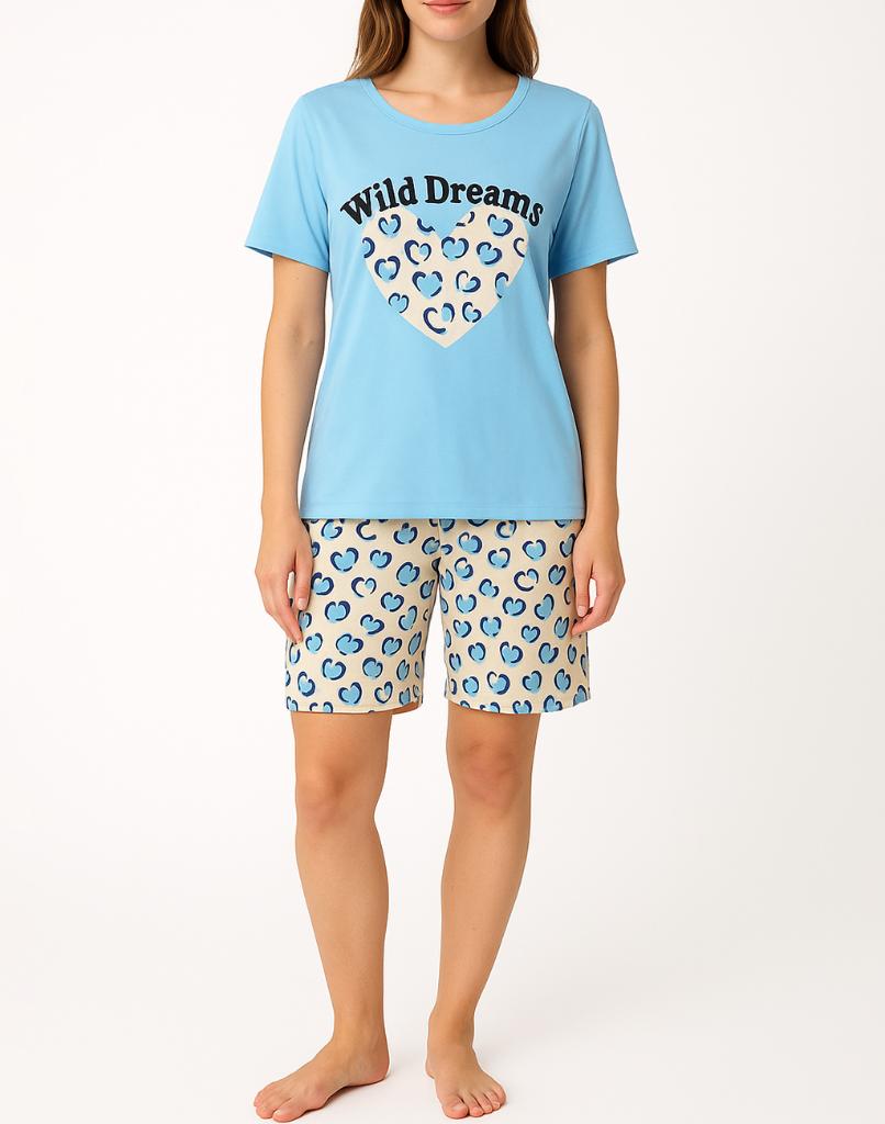 Wild Dreams Katoenen Shortama, Kleding | Dames, Pyjama's, Fine woman, Verzenden, Maat 46/48 (XL) of groter, Nieuw