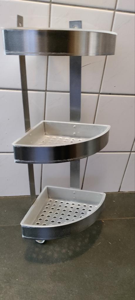 Ikea Grundtal RVS douche rekje, Ophalen, Wit