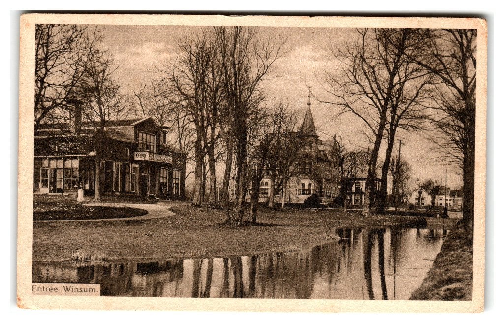 Winsum, Entrée, Verzamelen, Verzenden, Voor 1920, Gelopen, Groningen