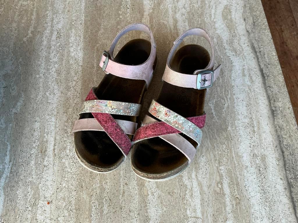 Hush Puppies leren sandalen maat 34, Ophalen of Verzenden, Gebruikt, Meisje, Schoentjes