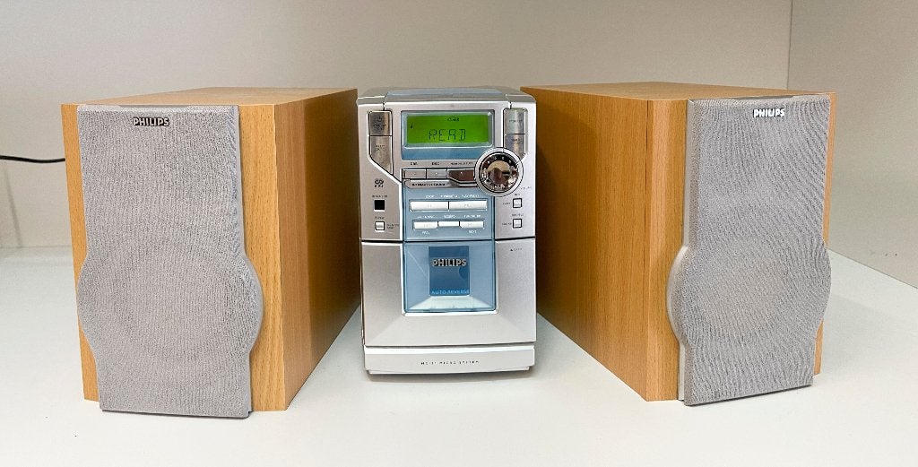 Philips MC-20/22 compacte Micro Hi-Fi stereo-installatie, Philips, N, Cassettedeck, Ophalen of Verzenden