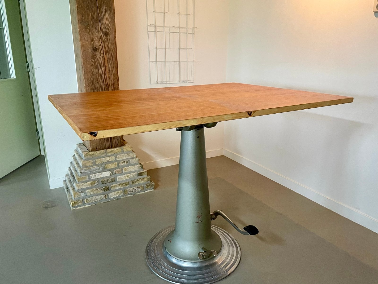 Nike tekentafel & 4 Overtoom bureaustoelen (jaren '40-'70), Ophalen