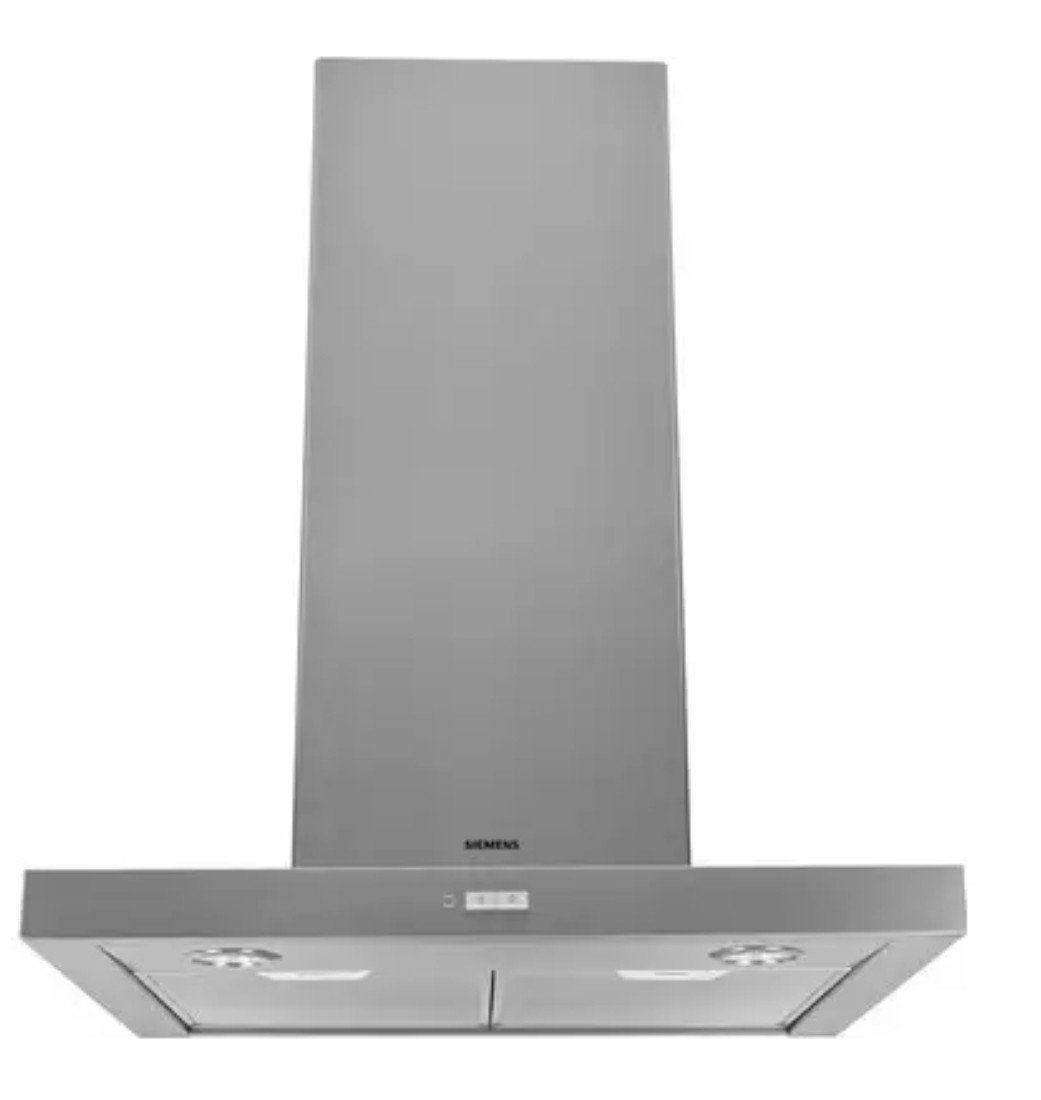 Siemens wandschouw afzuigkap RVS 90 cm Recirculatie geschikt, Ophalen, Wandschouwkap, Motor, Zo goed als nieuw