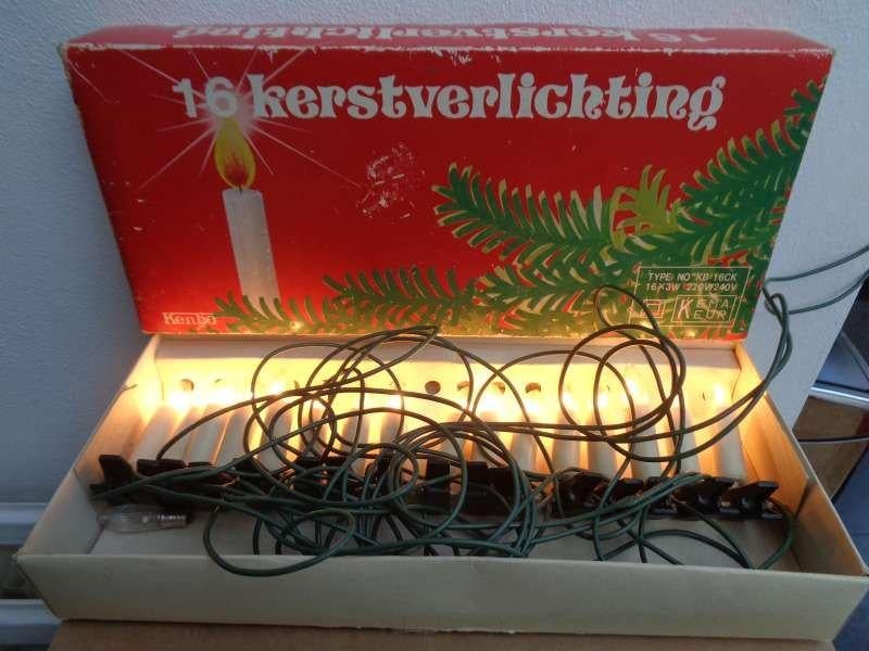 Oude kerstverlichting merk Kenbo 16 kaarslampjes kerst, Diversen, Kerst, Ophalen of Verzenden, Zo goed als nieuw