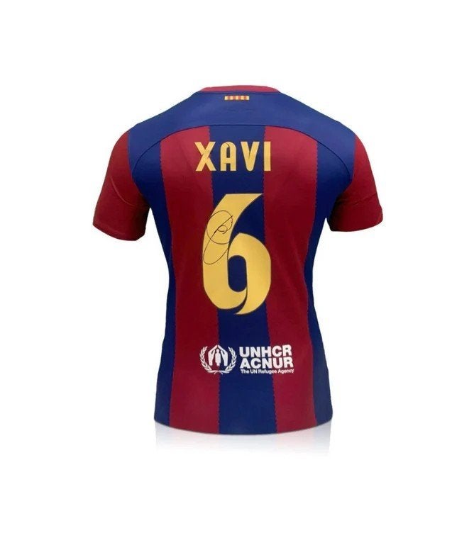 Xavi FC Barcelona 23/24 gesigneerd thuis shirt, Buitenlandse clubs, Soccersignings.nl, Shirt, Ophalen of Verzenden