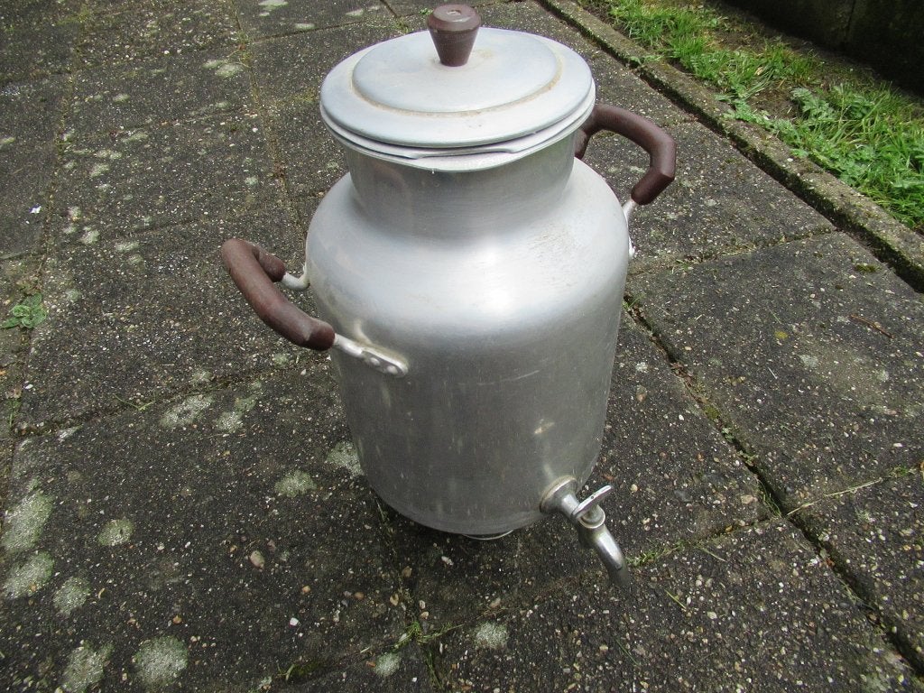 koffiekan met kraan percolator, Gebruikt, Overige modellen, 10 kopjes of meer, Gemalen koffie