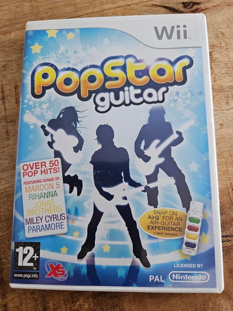 PopStar Guitar Wii - Inclusief Air-Guitar Experience, Muziek, 1 speler, Ophalen of Verzenden, Zo goed als nieuw