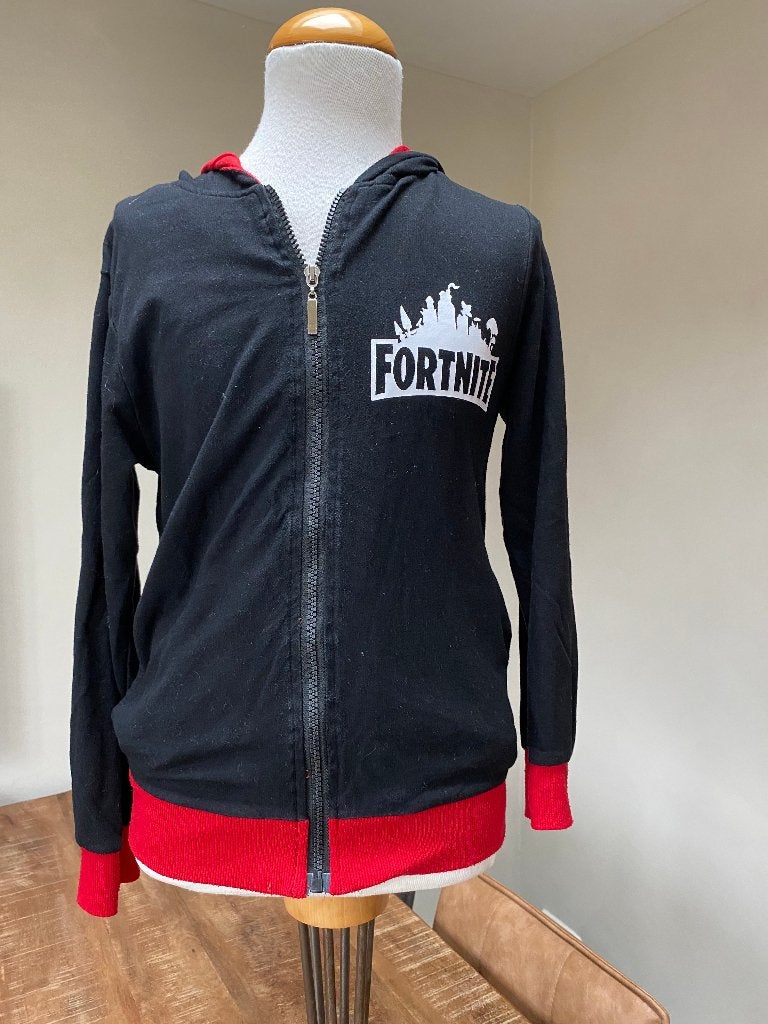 Fortnite vest zwart / rood netjes maat 140 DH, Gebruikt, Jongen of Meisje, Trui of Vest, Fortnite