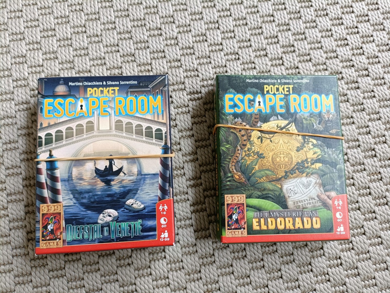 Pocket Escape Room Set 2 spellen, Hobby en Vrije tijd, Een of twee spelers, Ophalen of Verzenden, Gebruikt