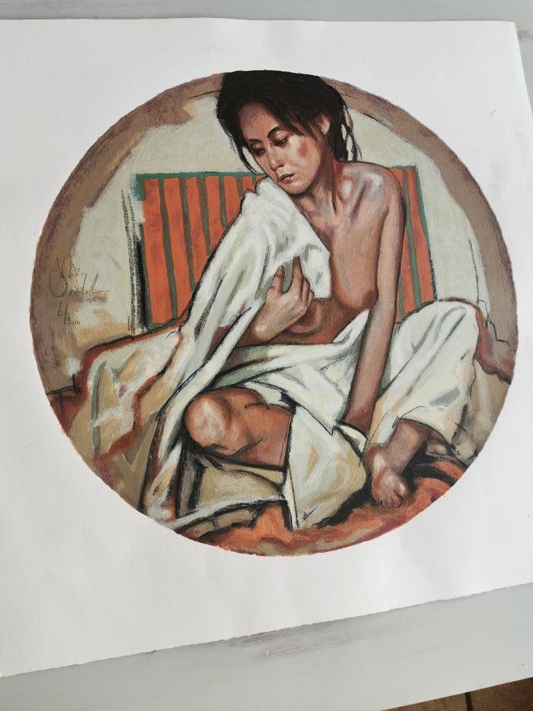 Origineel werk van Nico Vrielink, Antiek en Kunst, Kunst | Schilderijen | Klassiek, Ophalen
