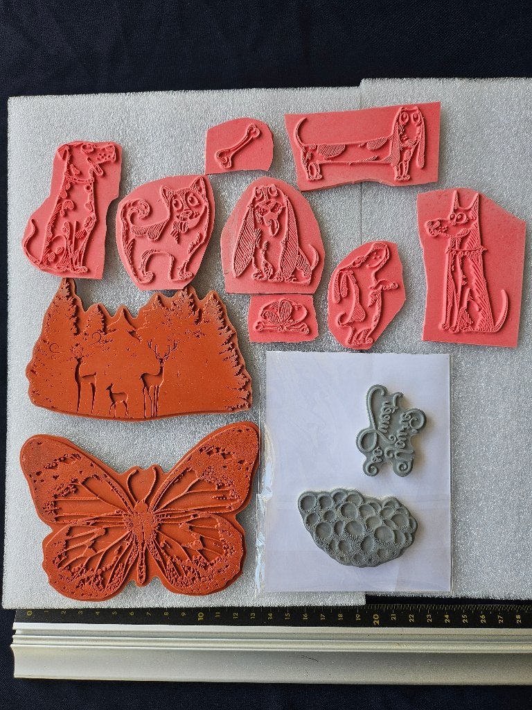 Rubber Stempels set 396, Ophalen of Verzenden, Zo goed als nieuw, Overige thema's, Pons of Mal