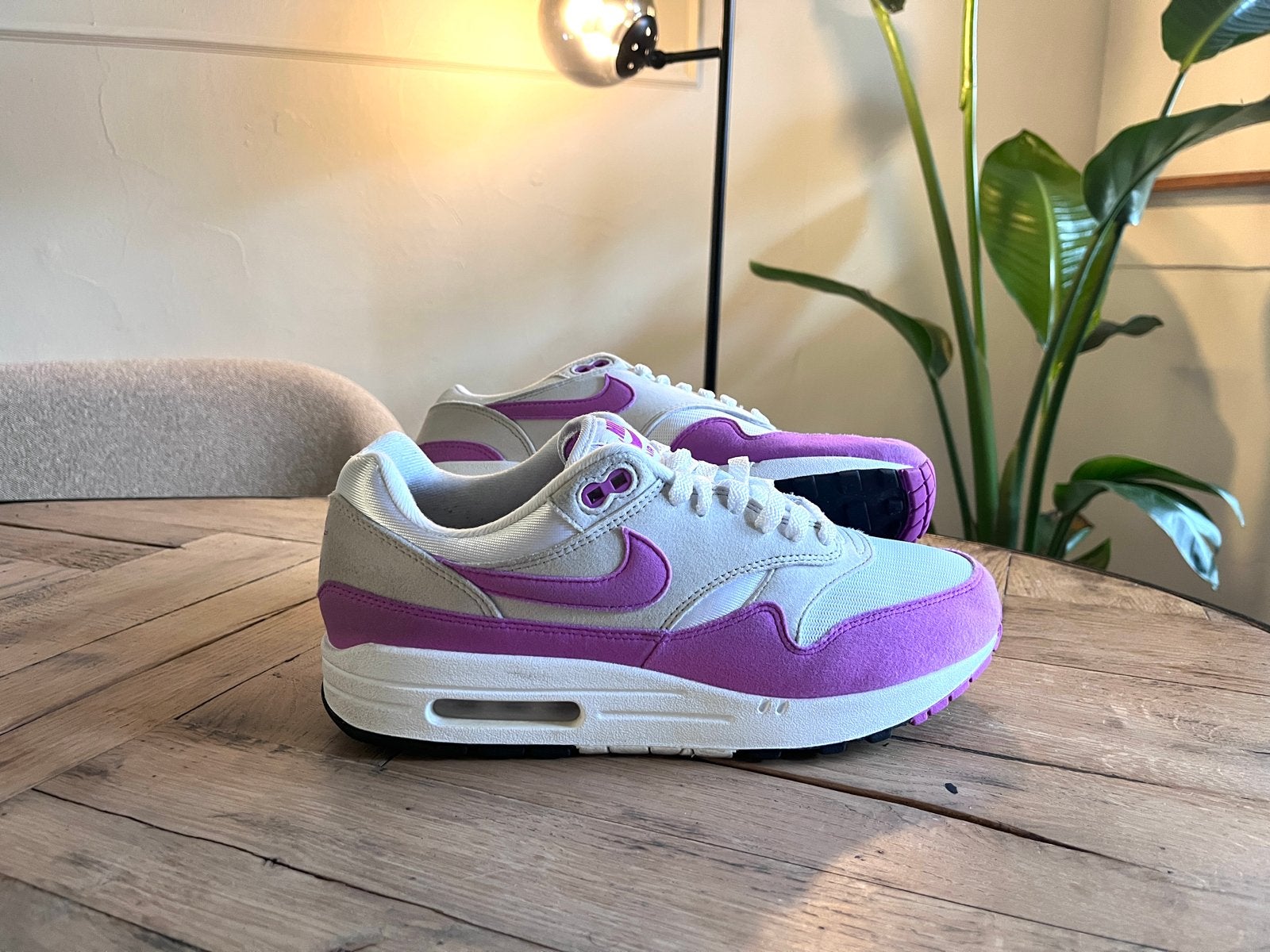 Nike Air Max 1 'Fuchsia Dream' - Maat 40, Kleding | Dames, Ophalen of Verzenden, Zo goed als nieuw, Overige kleuren, Sneakers of Gympen