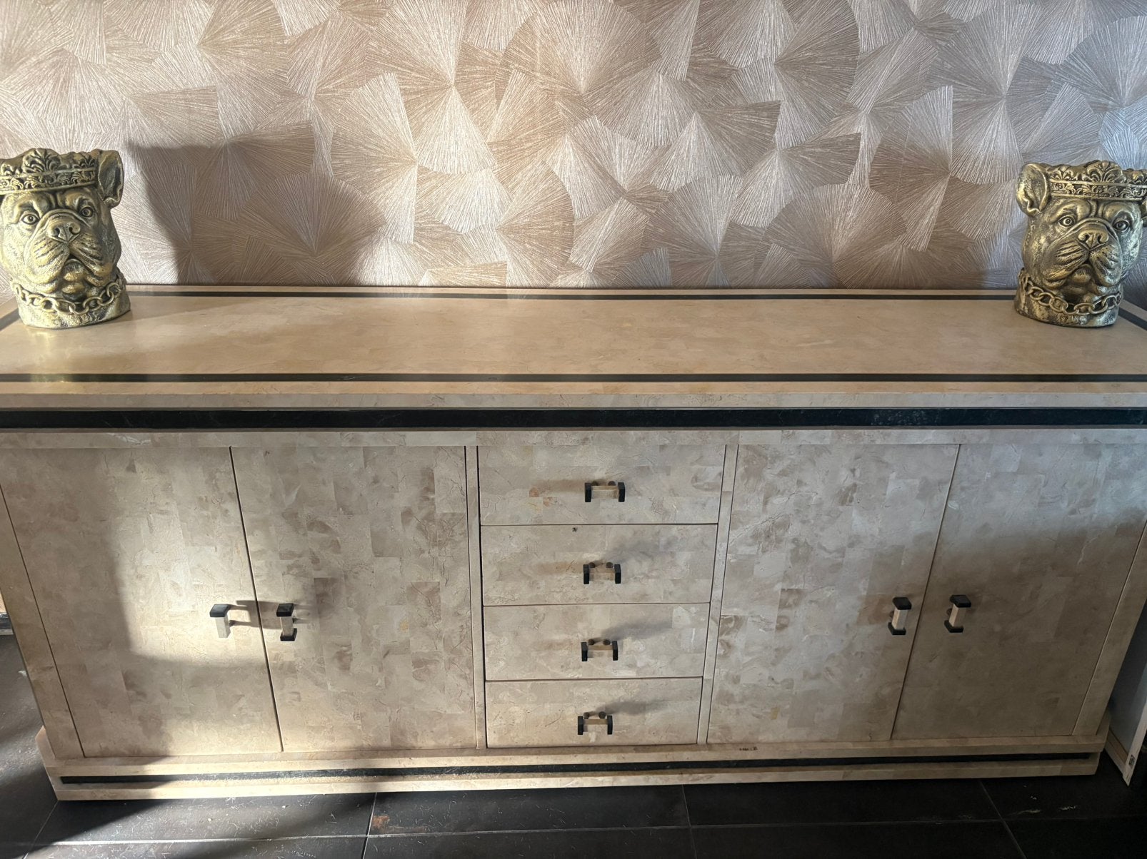 Natuursteen marmer woonkamer set tekoop, Ophalen, Zo goed als nieuw, 25 tot 50 cm, 50 tot 100 cm