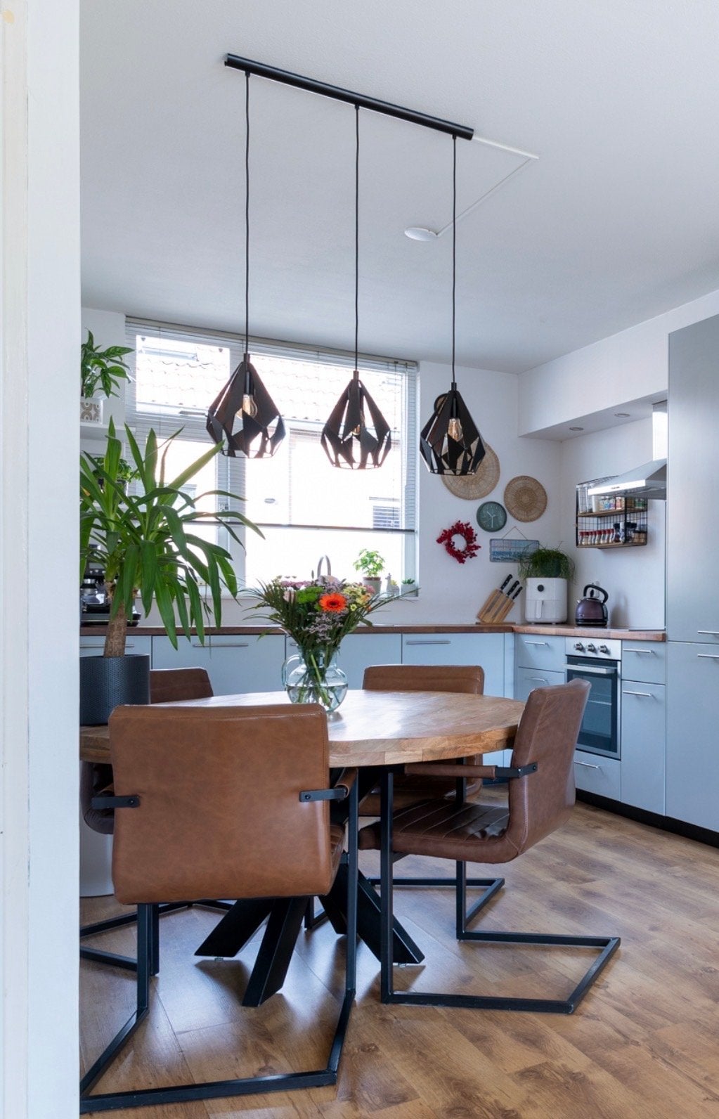 EGLO Carlton 1 Hanglamp - E27, Huis en Inrichting, Lampen | Hanglampen, Ophalen, Zo goed als nieuw, Metaal, E27 (groot)