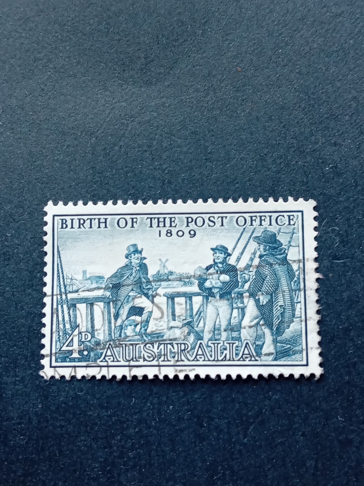 Australische postzegel 'Birth of the Post Office 1809', Ophalen of Verzenden