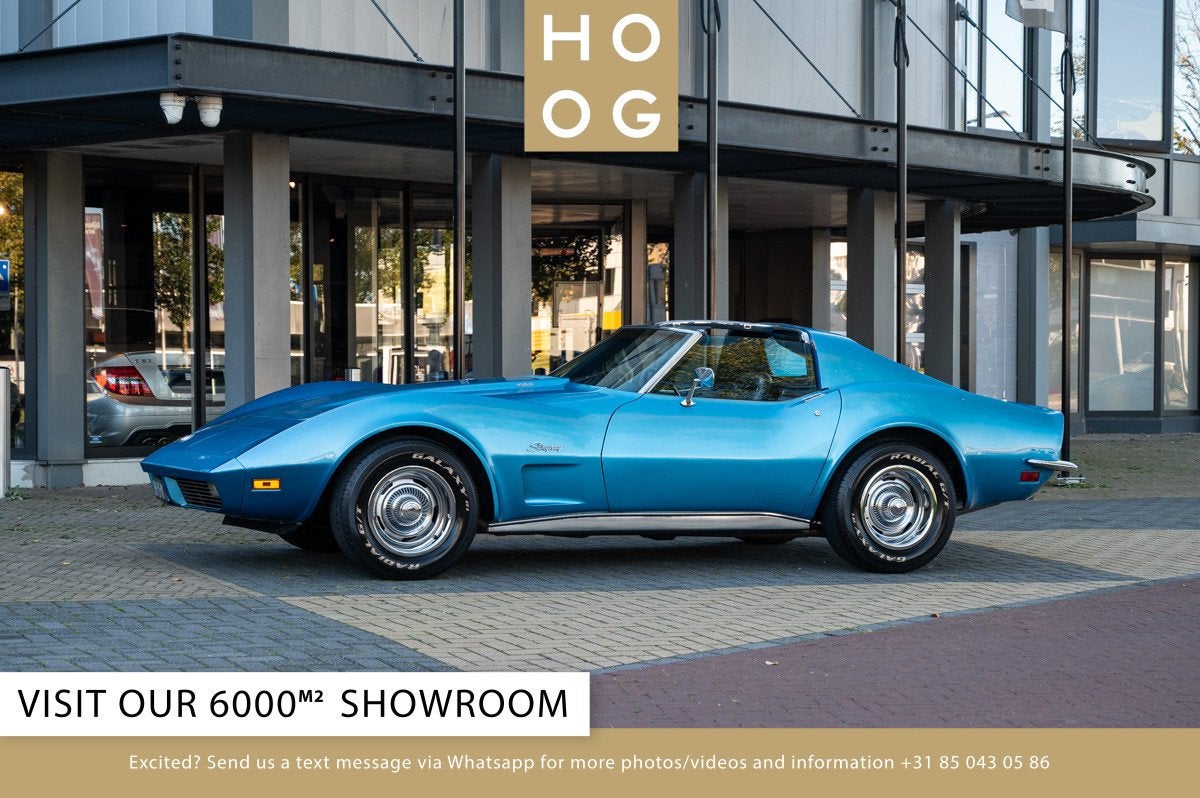 Chevrolet Corvette Stingray (bj 1973, automaat), Auto's, Automaat, Gebruikt, 8 cilinders, Blauw