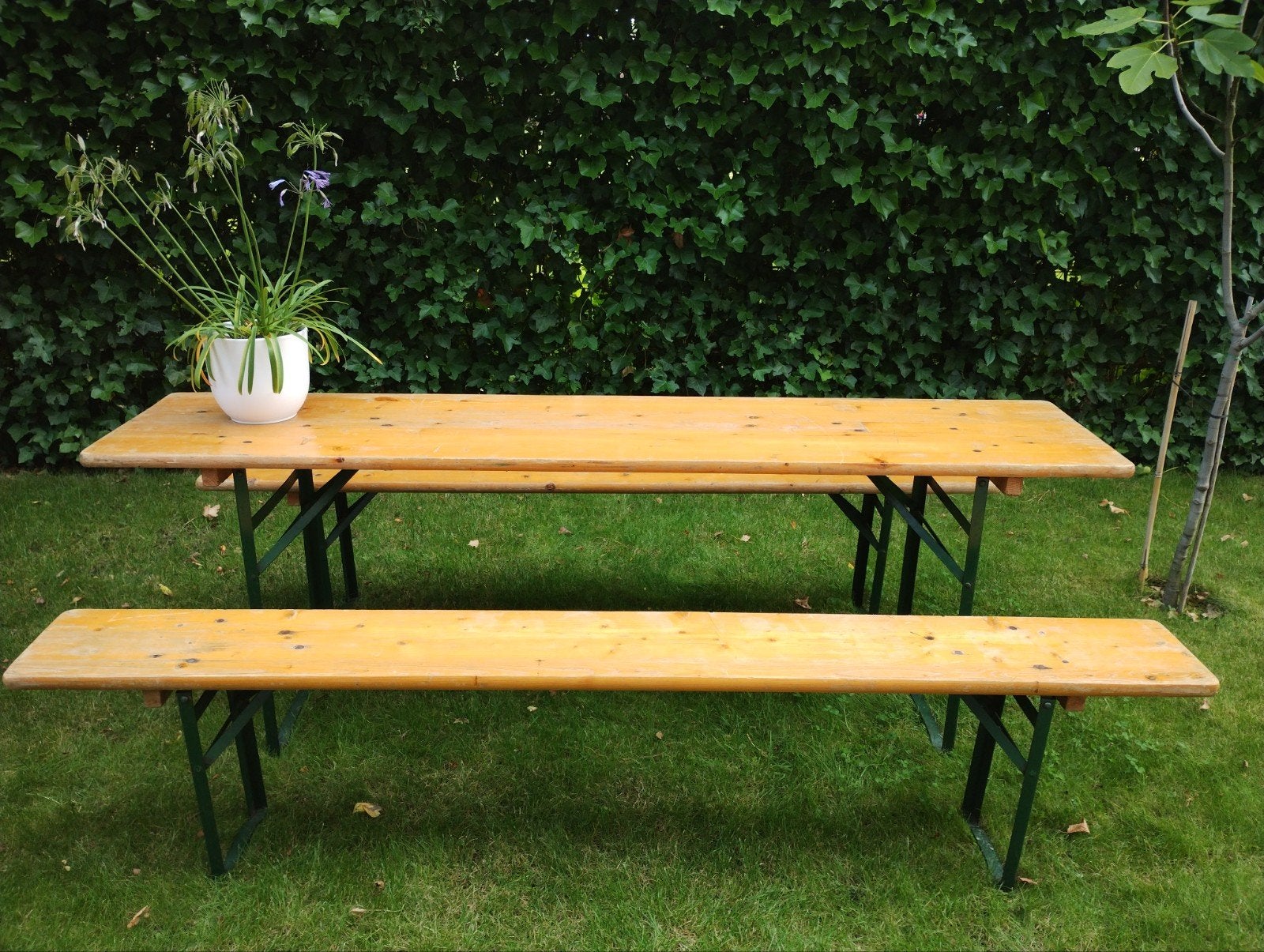 te huur biertafel picknicktafel, Tuin en Terras, Ophalen, Rond, Hout