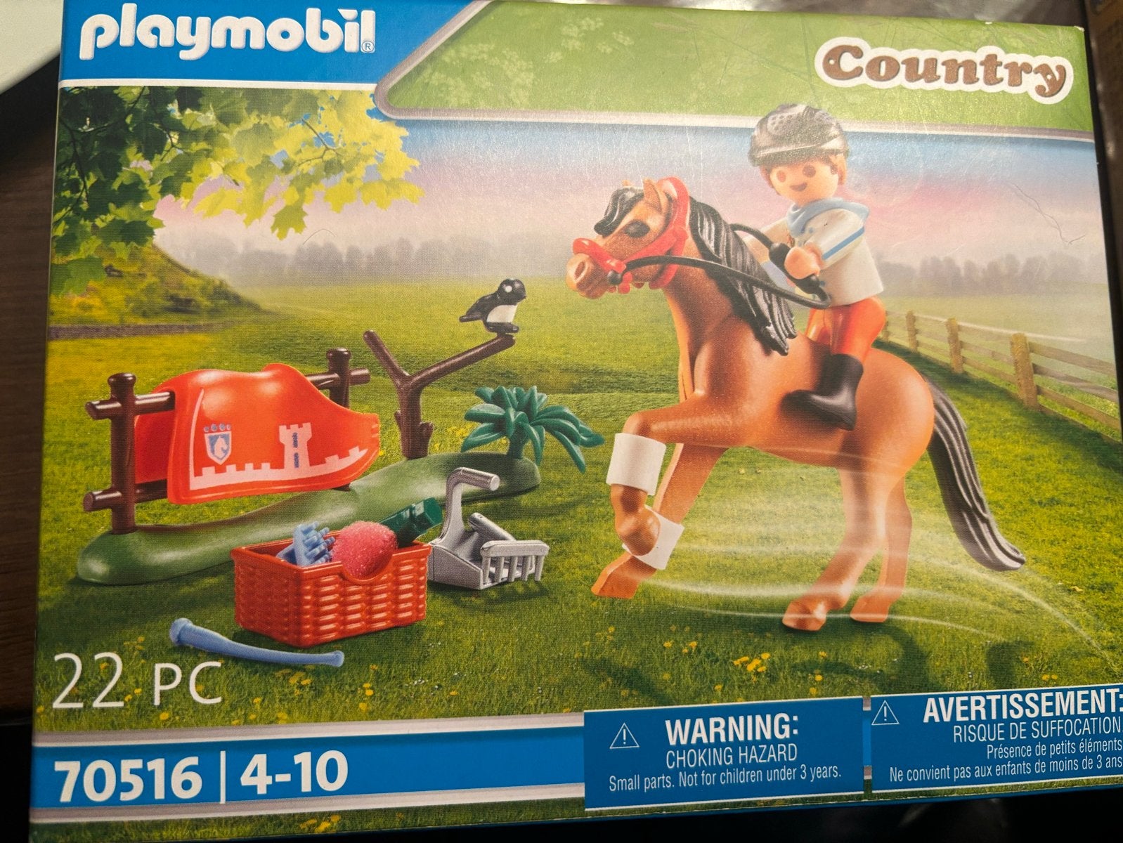 Playmobil Country 70516 Paard met ruiter en accessoires, Complete set, Nieuw, Ophalen of Verzenden, Country