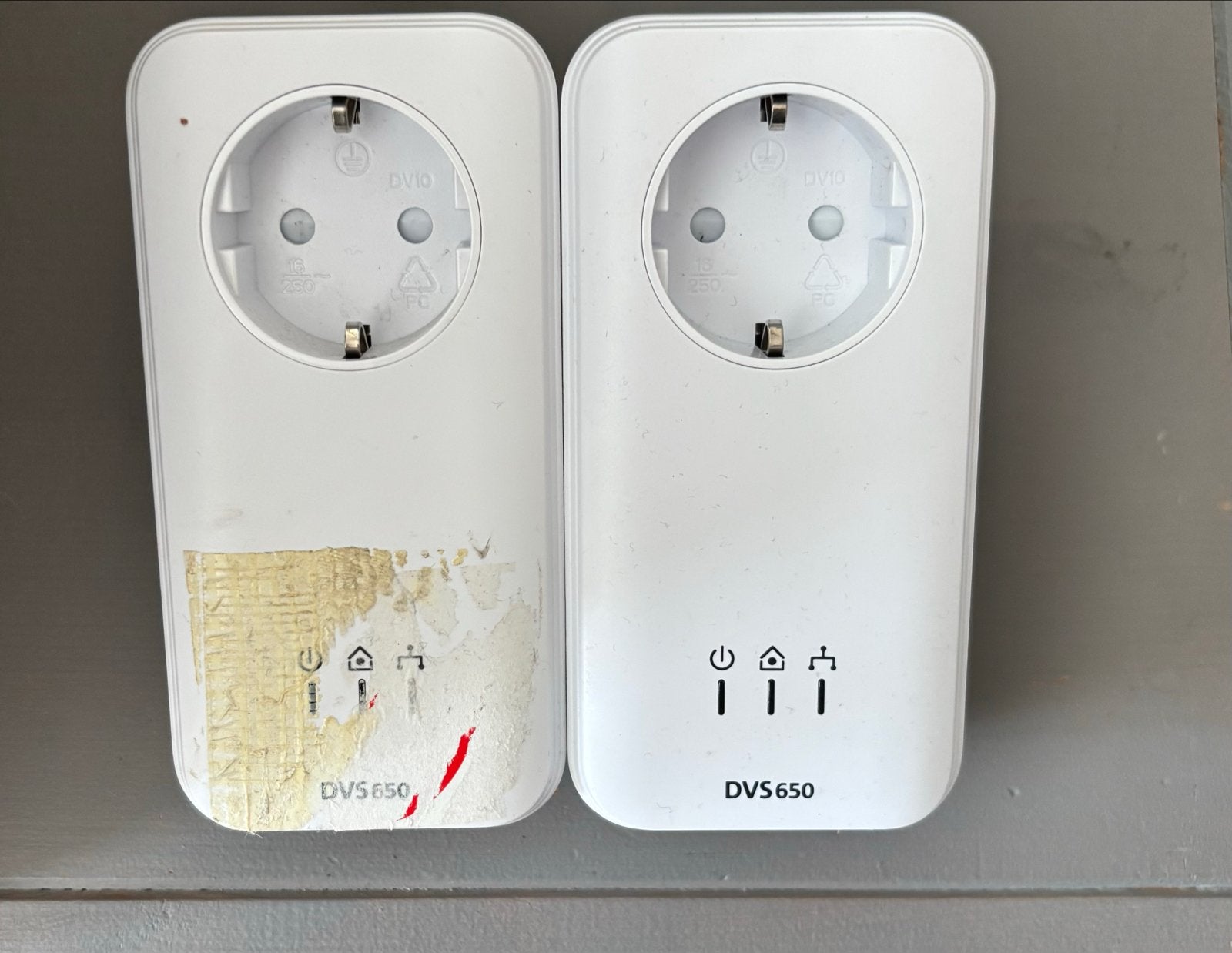 Devolo DVS 650 Powerline Adapters (2 stuks), Ophalen of Verzenden, Gebruikt