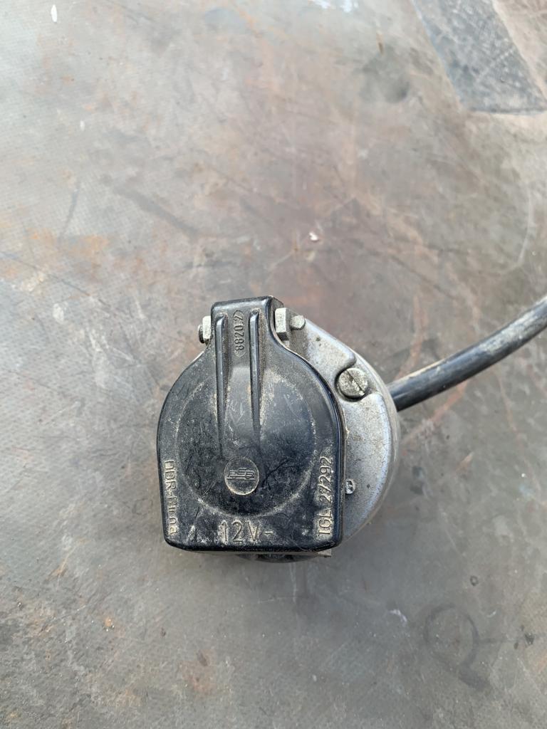 7 polige aanhanger aansluiting van aluminium., Ophalen of Verzenden, Gebruikt
