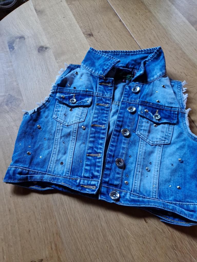 SPIJKER GILETJE MAAT S, Blauw, Ophalen of Verzenden, Zo goed als nieuw, Coolcat