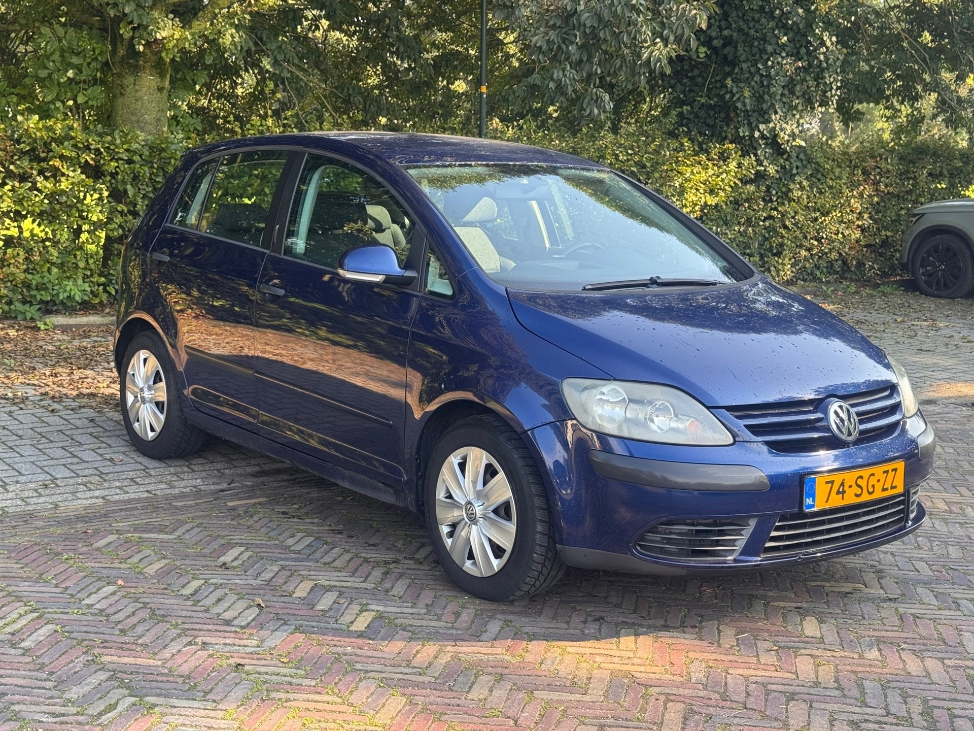Volkswagen Golf Plus 1.6 FSI Comfortline Business uit 2006, Auto's, Stof, Gebruikt, 4 cilinders, Blauw