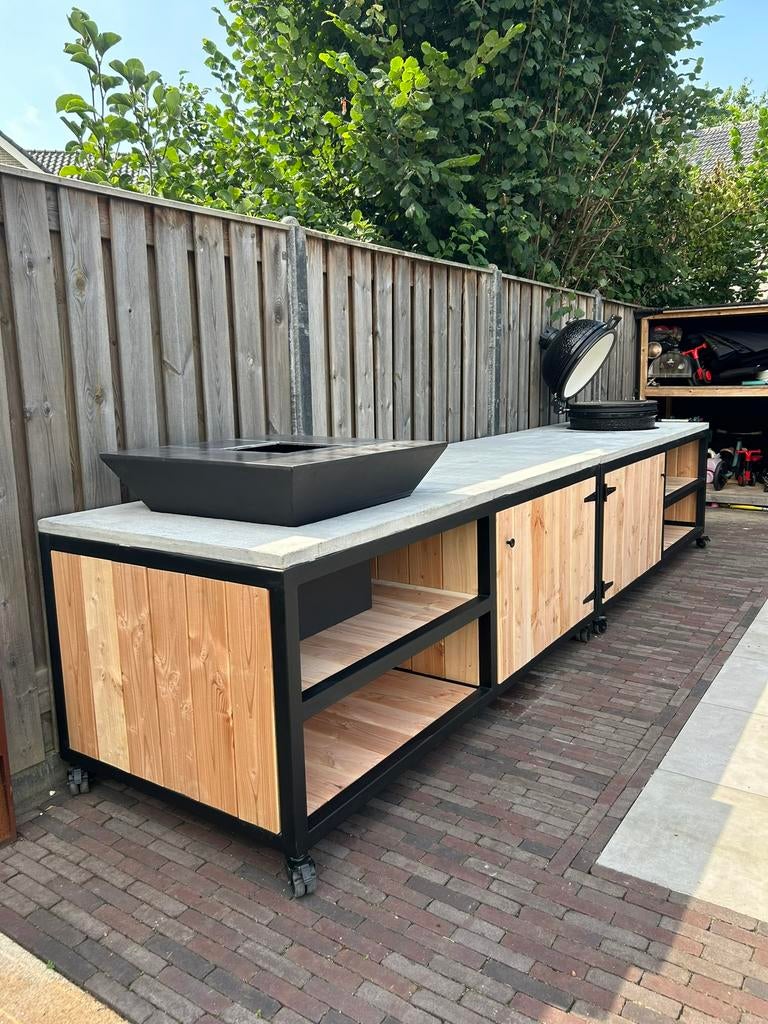 Stalen buitenkeuken, Tuin en Terras, Buitenkeukens, Nieuw, Ophalen