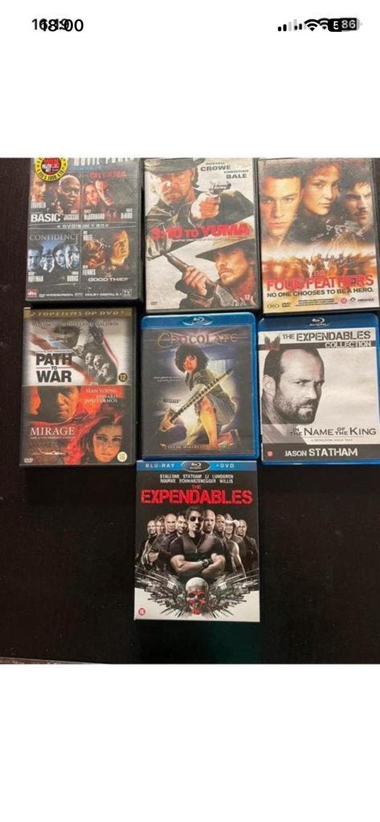 9cd’s in 7cassettes(films) 3x blu ray (o.a.expendables, Ophalen of Verzenden, Zo goed als nieuw