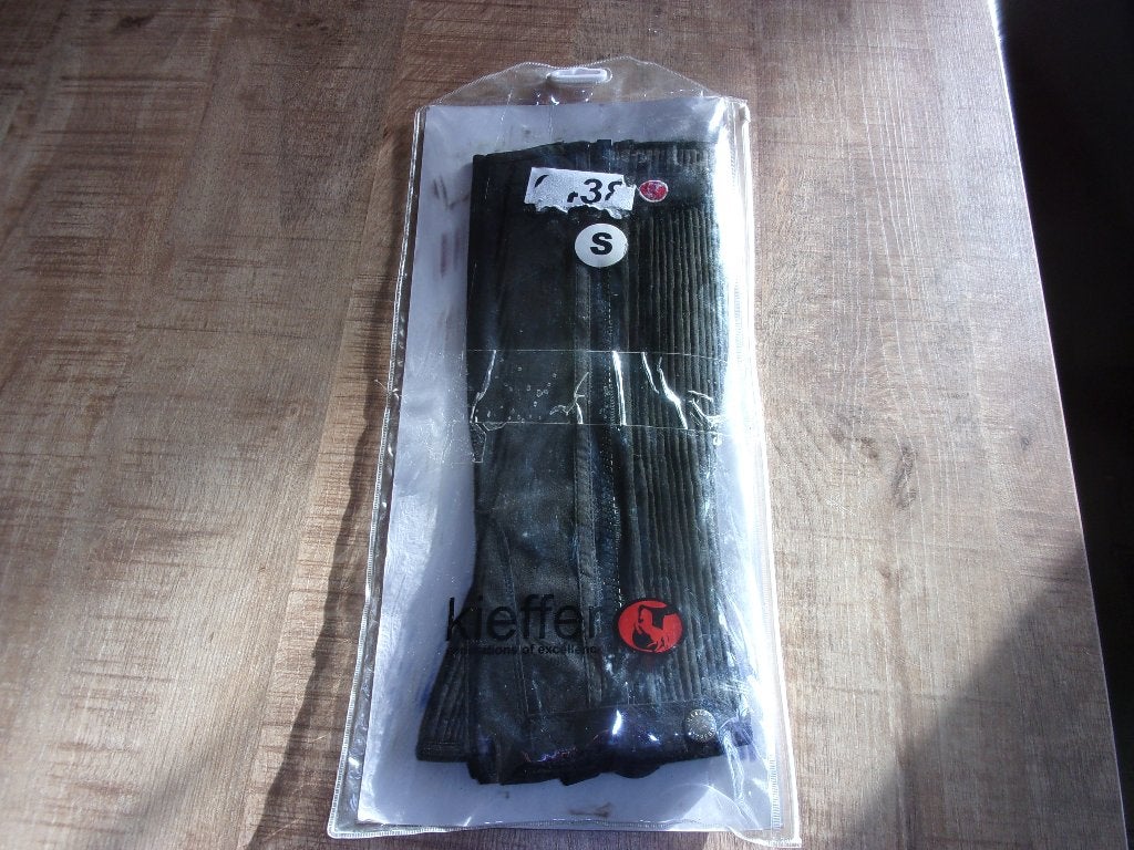 Kieffer mini chaps S zwart-grijs paardrijkleding, Dieren en Toebehoren, Paardrijkleding, Kinderen, Nieuw, Ophalen of Verzenden