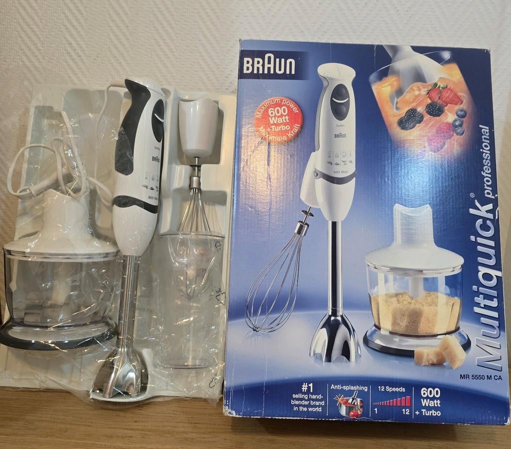 Nieuw verpakking Braun Multiquick Professional staafmixer, Witgoed en Apparatuur, Keukenmixers, Nieuw, Minder dan 1 liter, Ophalen of Verzenden