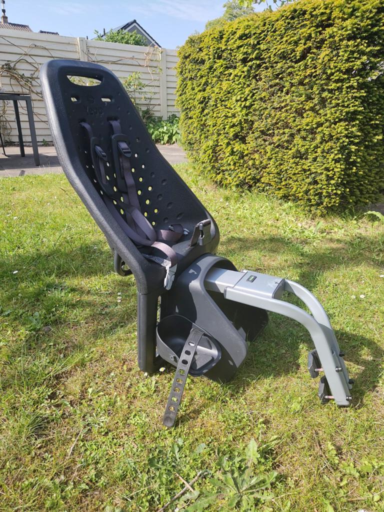 Yepp Maxi Achterzitje - Zwart, Fietsen en Brommers, Fietsaccessoires | Fietsstoeltjes, Ophalen, Achterzitje, Yepp, 9 t/m 18 kg