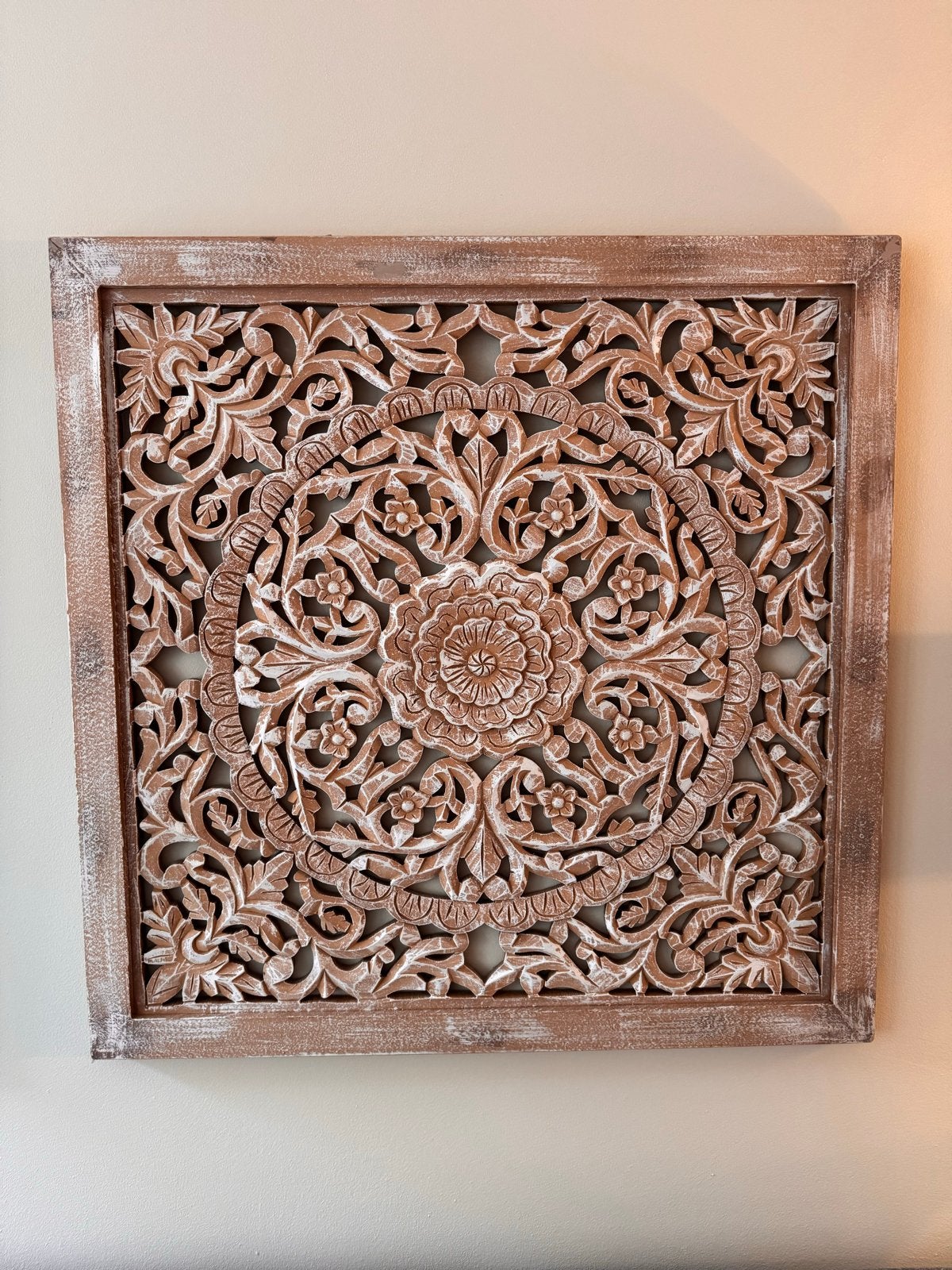 2 Maison Manon wandpanelen 90x90, Huis en Inrichting, Boho, 90 cm, Hout, Ophalen of Verzenden