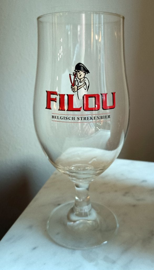 6 Filou bierglazen – 33cl, Verzamelen, Biermerken, Ophalen of Verzenden, Zo goed als nieuw, Glas of Glazen, Overige merken