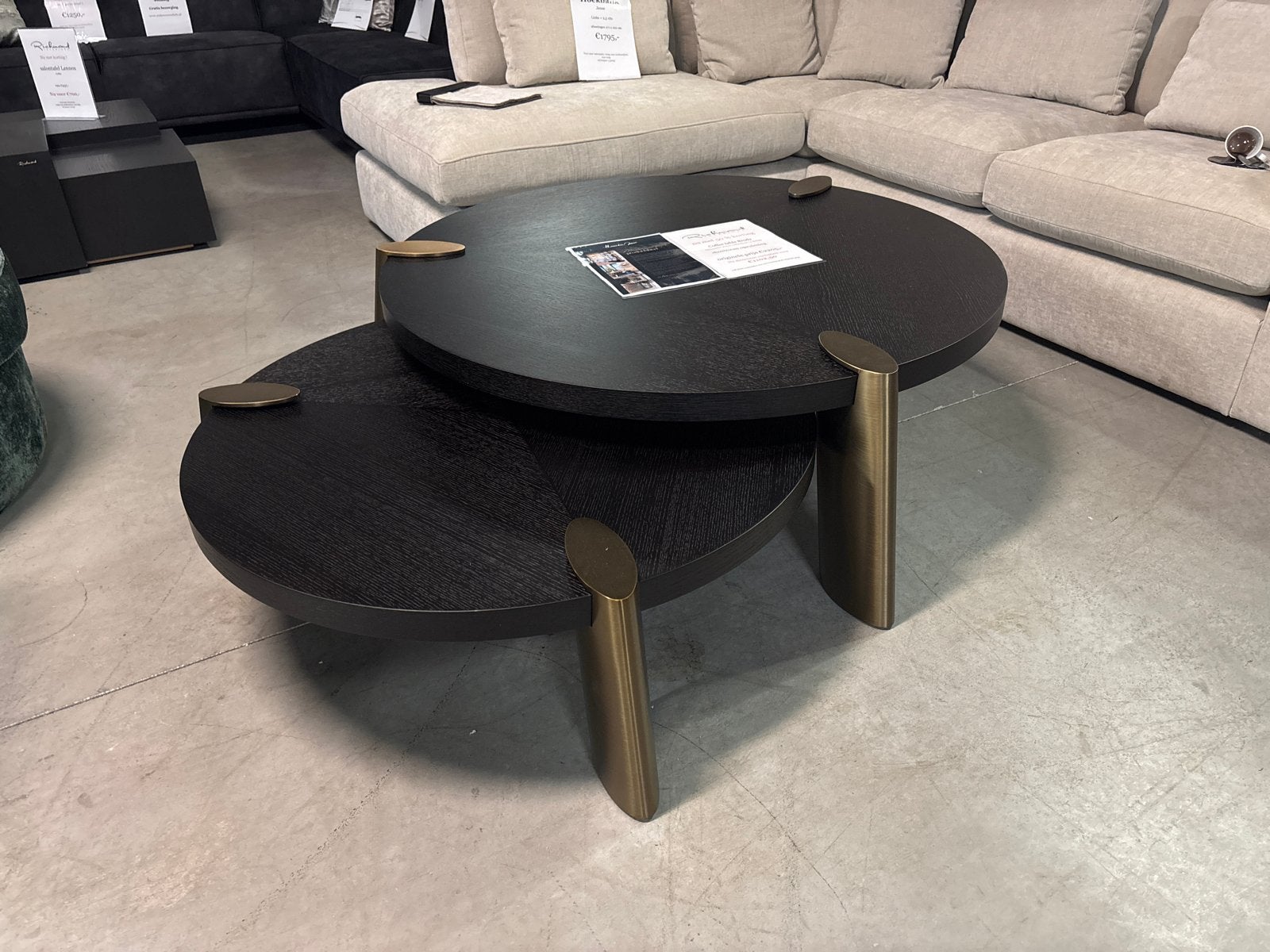 Richmond Interiors Brody Salontafel (2-delig), Ophalen, Rond, 50 tot 100 cm, Zo goed als nieuw