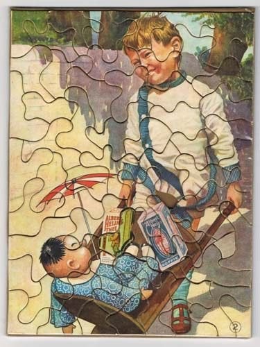 Albert Heyn - Oude Legpuzzel - jaren 30, Verzamelen, Ophalen of Verzenden, Gebruikt