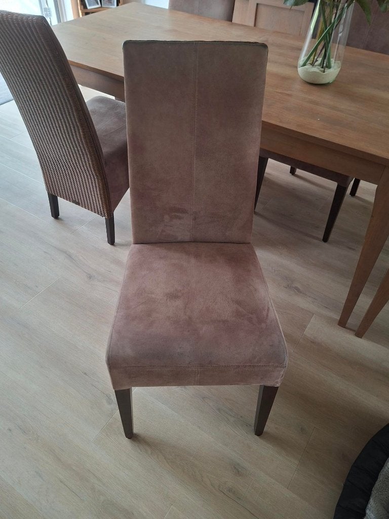 Eetkamer stoel, Ophalen, Gebruikt, Bruin, Hout