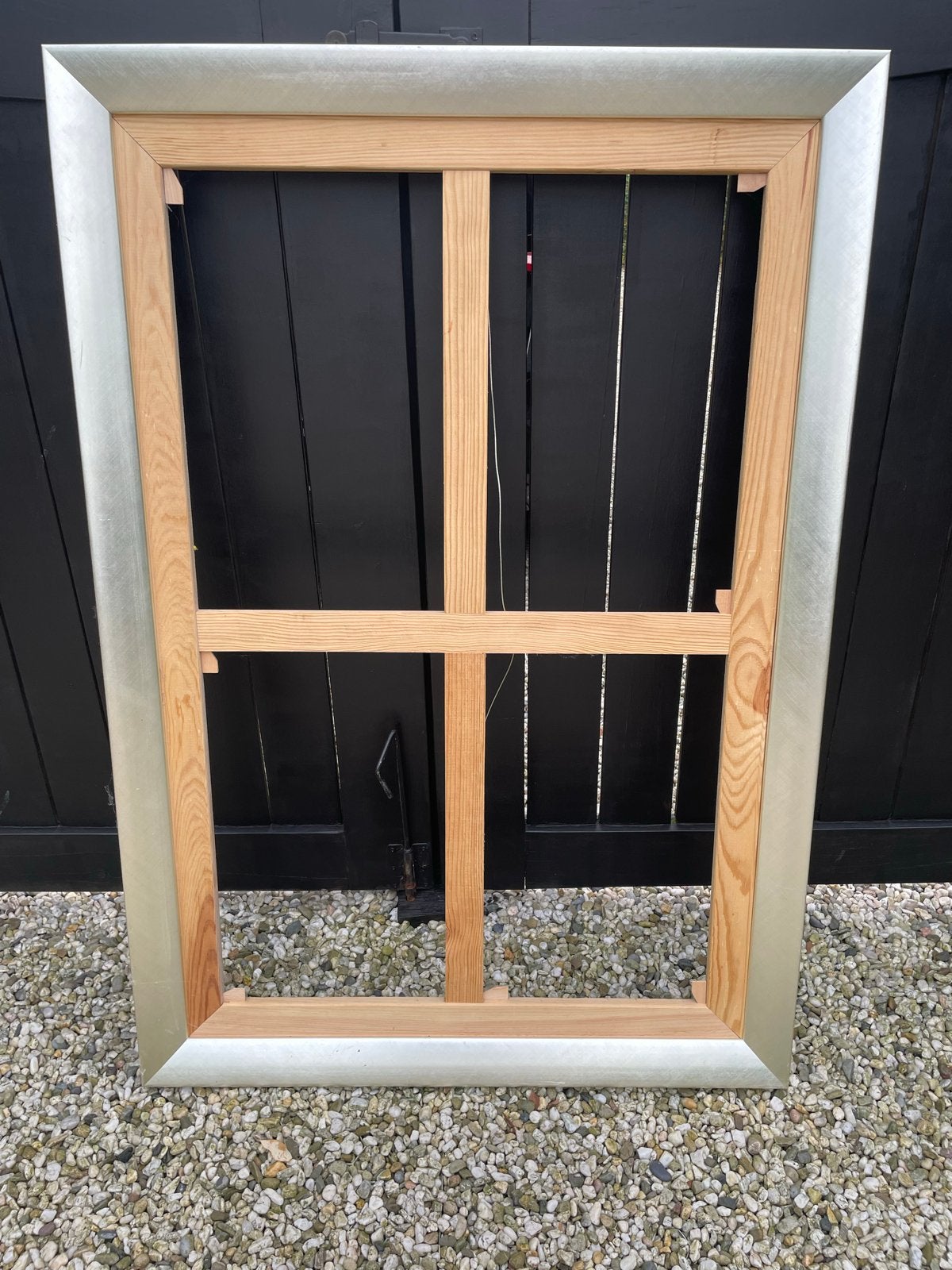 Professionele Schilderijlijst 120x80 cm, Huis en Inrichting, Ophalen, Schilderijlijst, Zo goed als nieuw, Zilver