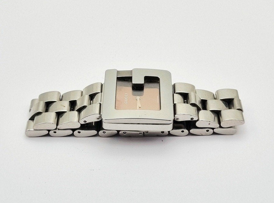 1076. Edelstalen herenhorloge, Gucci - 3600M, 1995–2005, Ophalen of Verzenden, Heren, Gucci