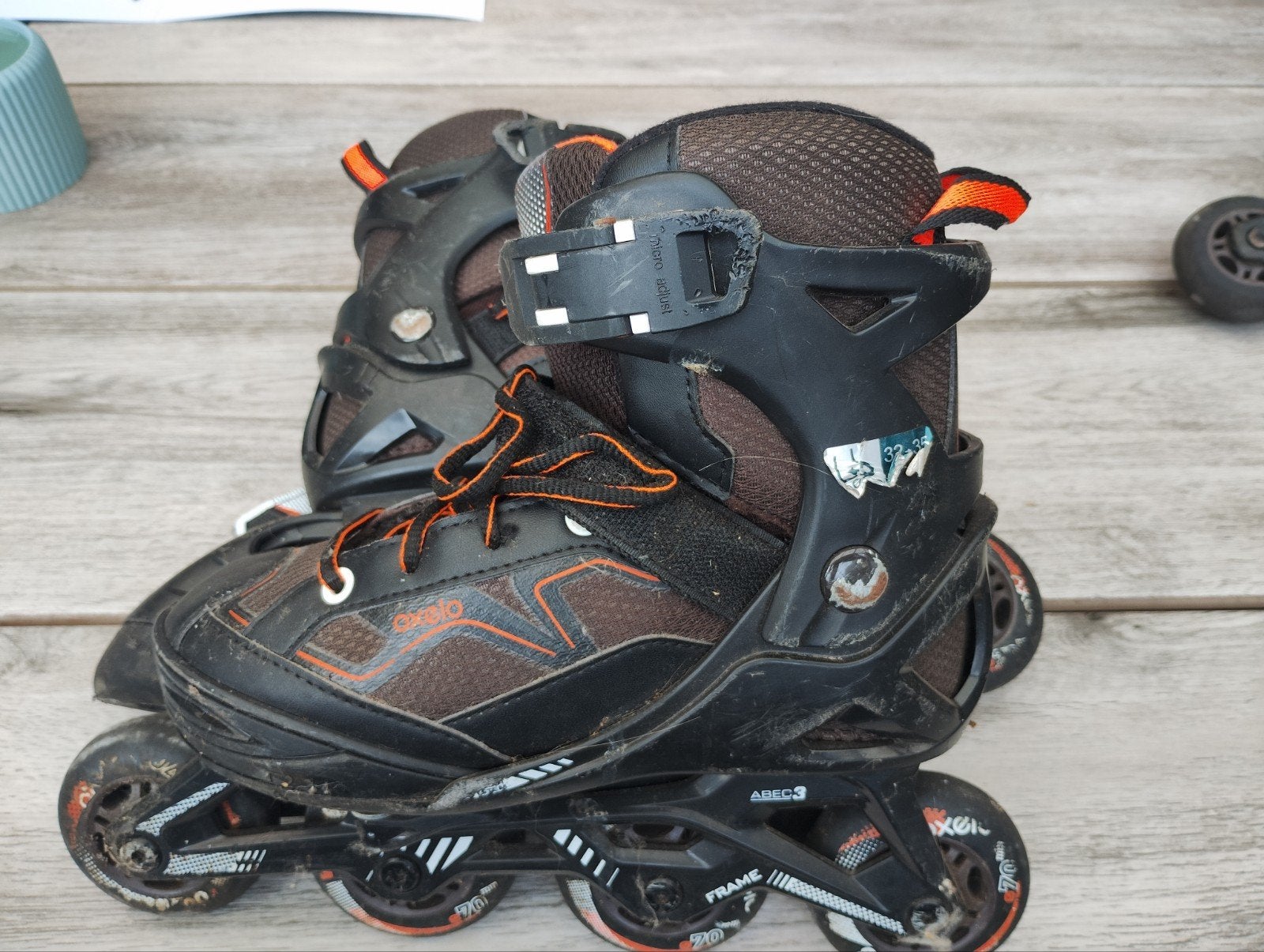 Uitschuifbare inline skates - 2 paar, diverse maten, Kinderen, Ophalen of Verzenden, Inline skates 4 wielen, Verstelbaar