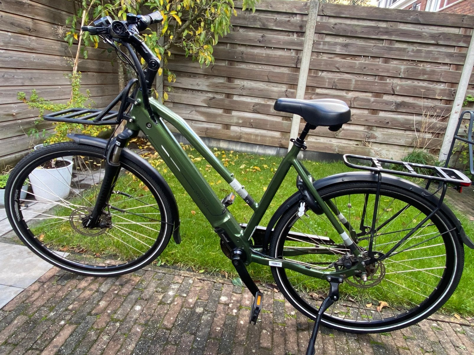 Amslod Dalton elektrische damesfiets, Gebruikt, 51 tot 55 cm, 50 km per accu of meer, Ophalen