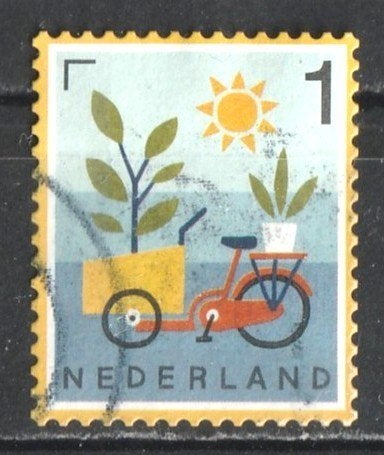 166 R --Echt Hollands 2023 Postfiets, Verzenden, Na 1940, Gestempeld