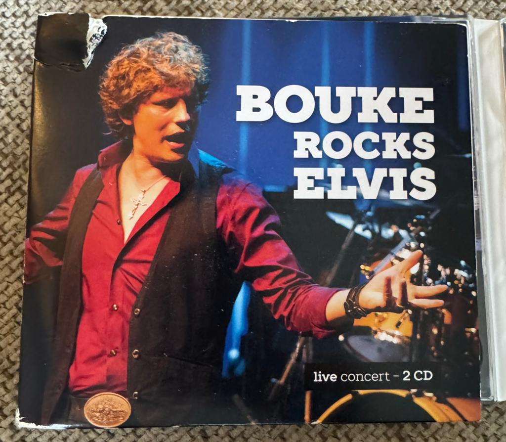 Bouke Rocks Elvis - Live Concert Dubbel CD, Ophalen of Verzenden, Gebruikt
