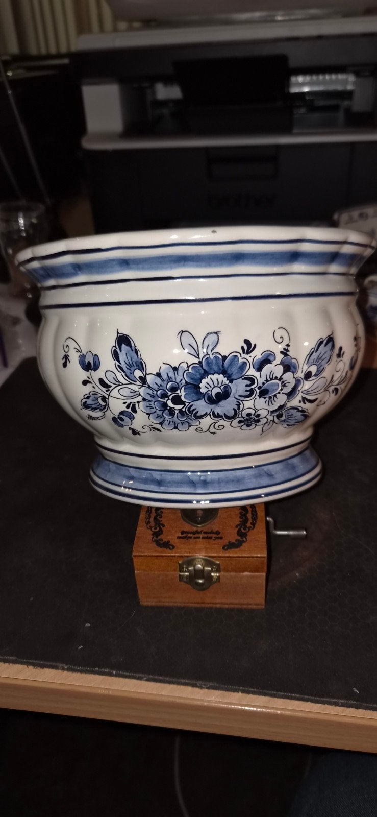 Handgeschilderde Delftsblauwe Pot - Holland, Ophalen of Verzenden