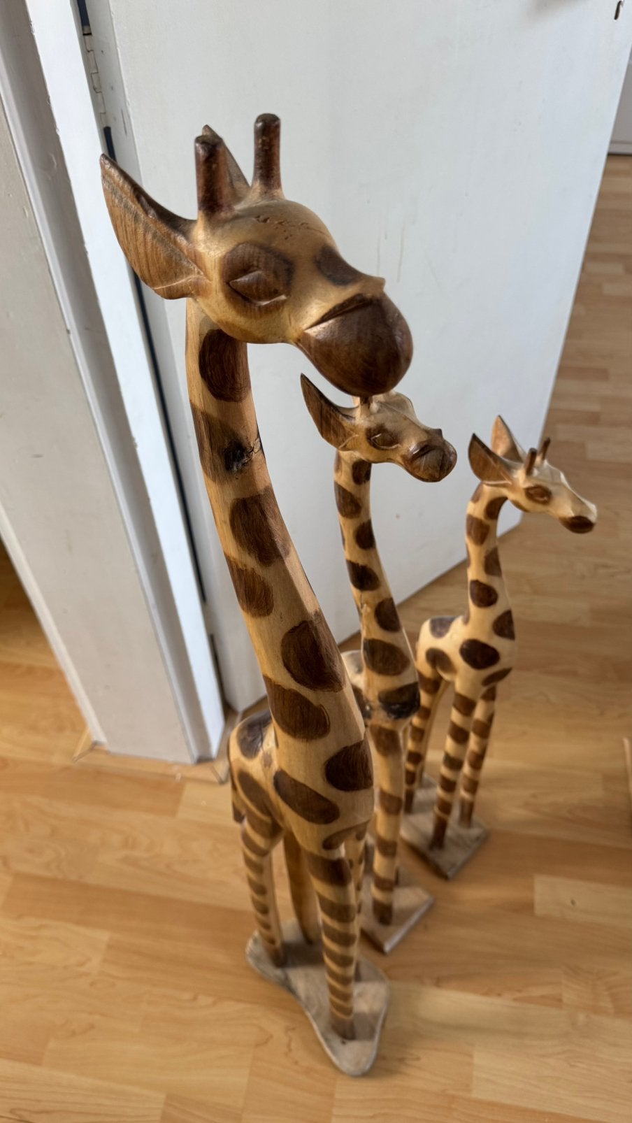 Houten giraffen, Ophalen, Zo goed als nieuw