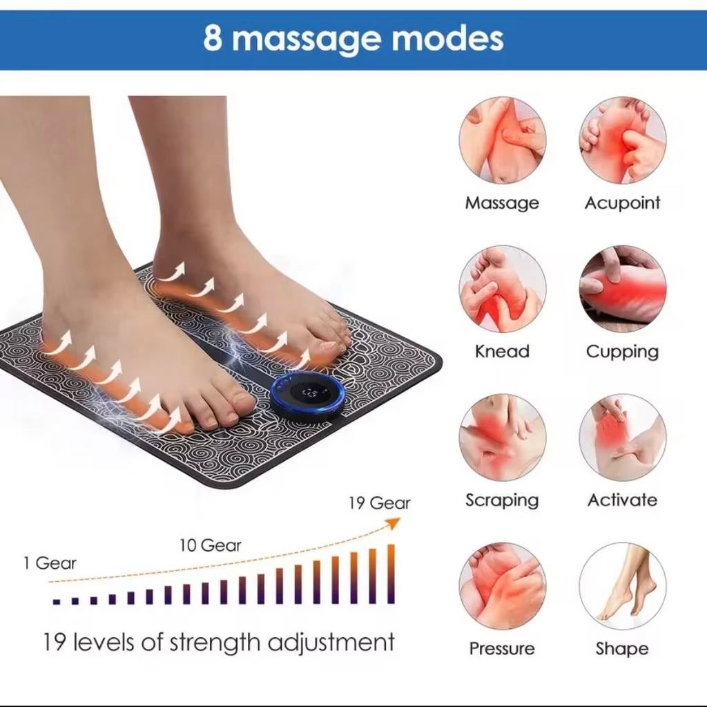 EMS Voetmassage met Afstandsbediening - 8 Modi, Ophalen of Verzenden, Nieuw, Apparaat